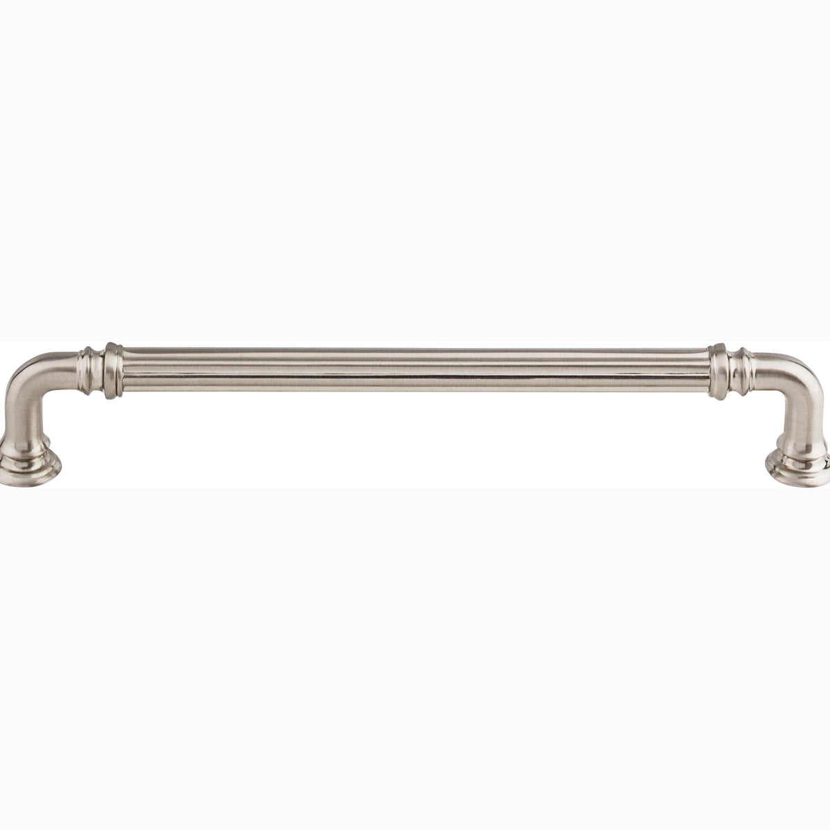 Top Knobs Reeded Series 7"(178mm) CC Pull, Brushed Satin Nickel