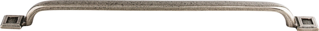 Top Knobs Square Inset Series 12"(304mm) CC Pull, Cast Iron