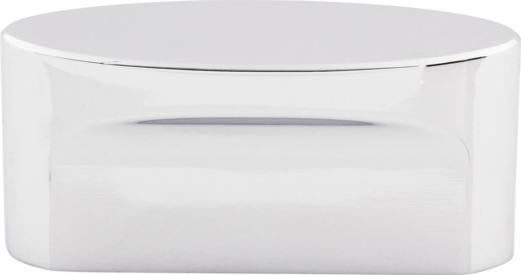 Top Knobs Oval Slot Series 2-1/4"L Knob, Polished Chrome