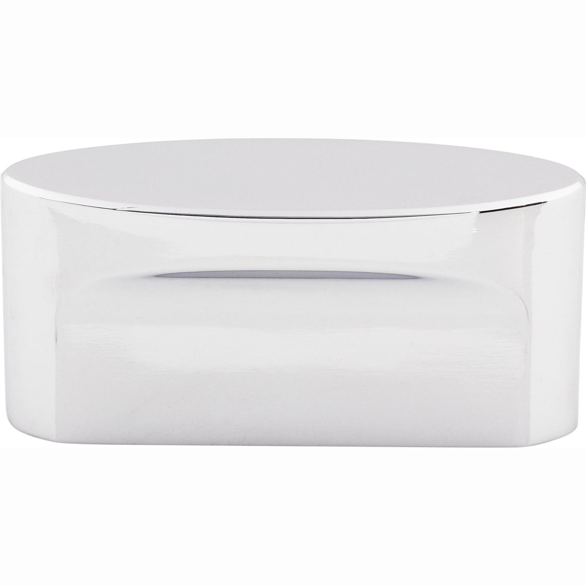 Top Knobs Oval Slot Series 2-1/4"L Knob, Polished Chrome