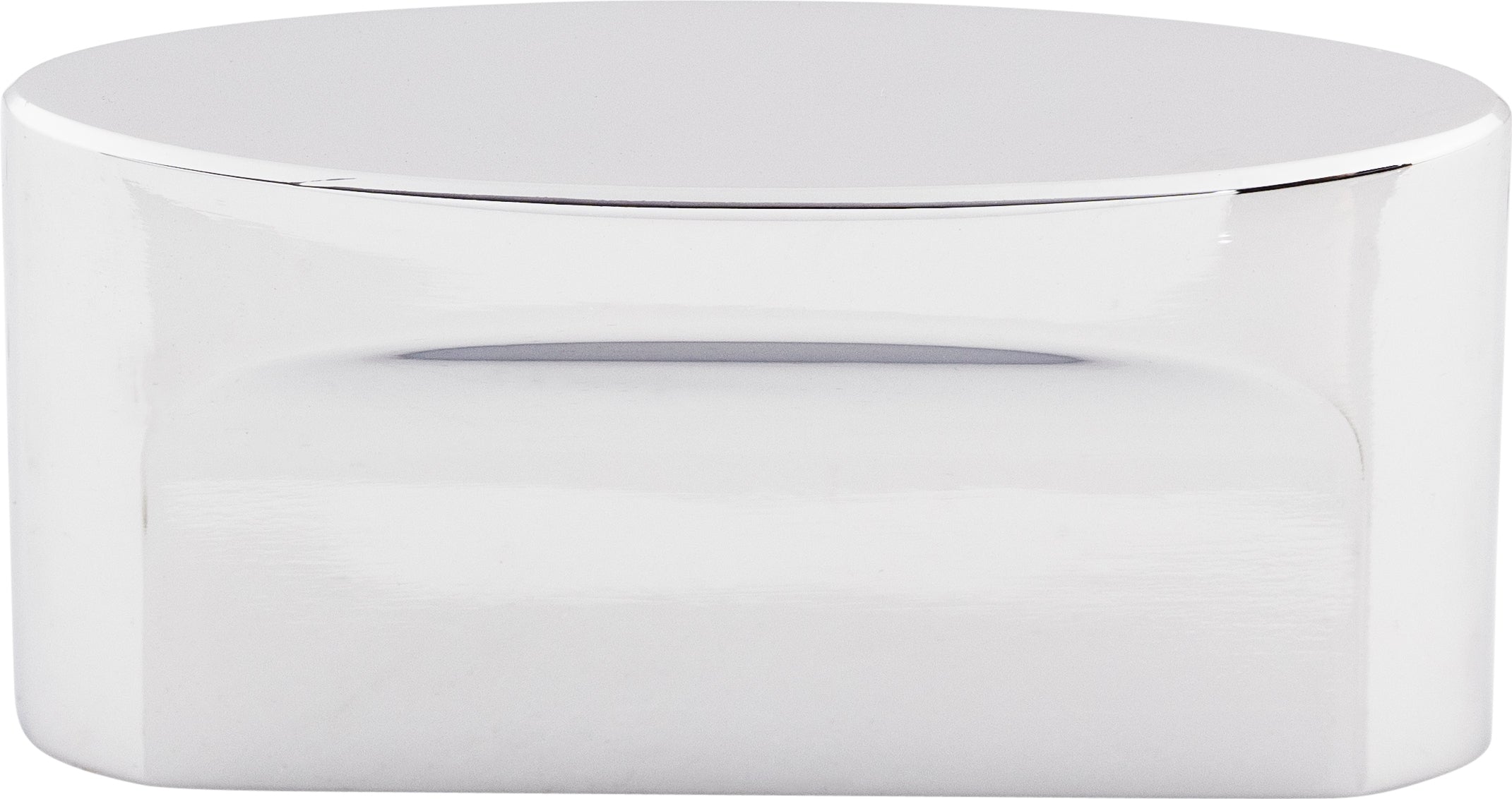 Top Knobs Oval Slot Series 2-1/4"L Knob, Polished Chrome