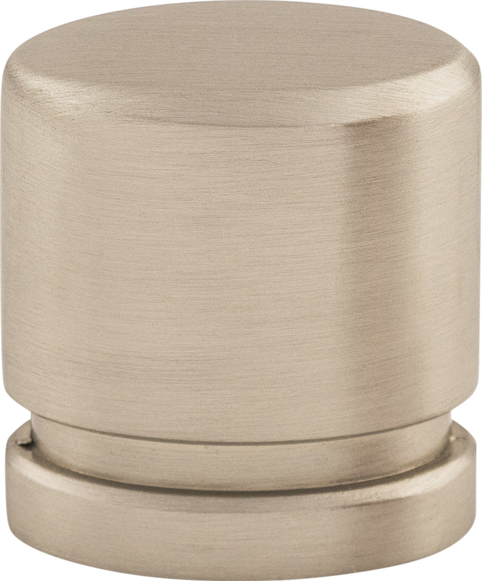Top Knobs Oval Series 1"L Knob, Brushed Satin Nickel