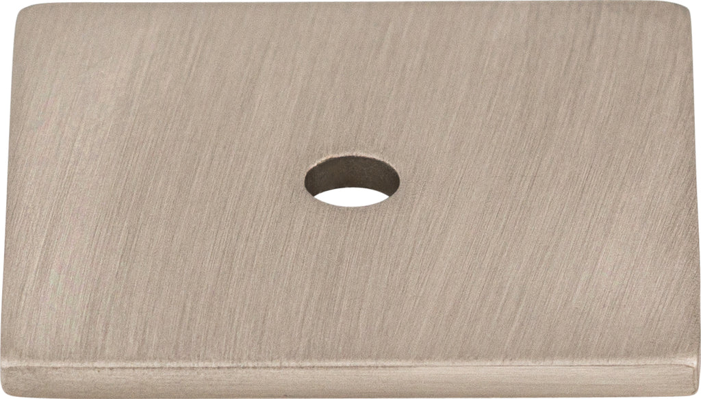 Top Knobs Square Series 1-1/4"L Backplate, Brushed Satin Nickel