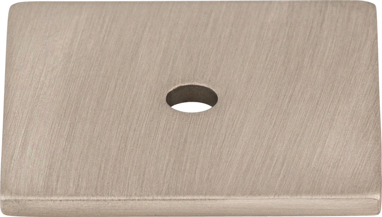 Top Knobs Square Series 1-1/4"L Backplate, Brushed Satin Nickel