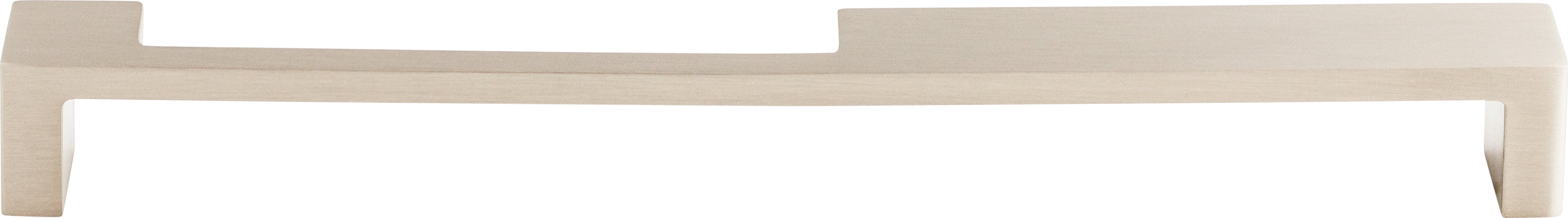 Top Knobs Modern Metro Series 9"(229mm) CC Notch Pull, Brushed Satin Nickel