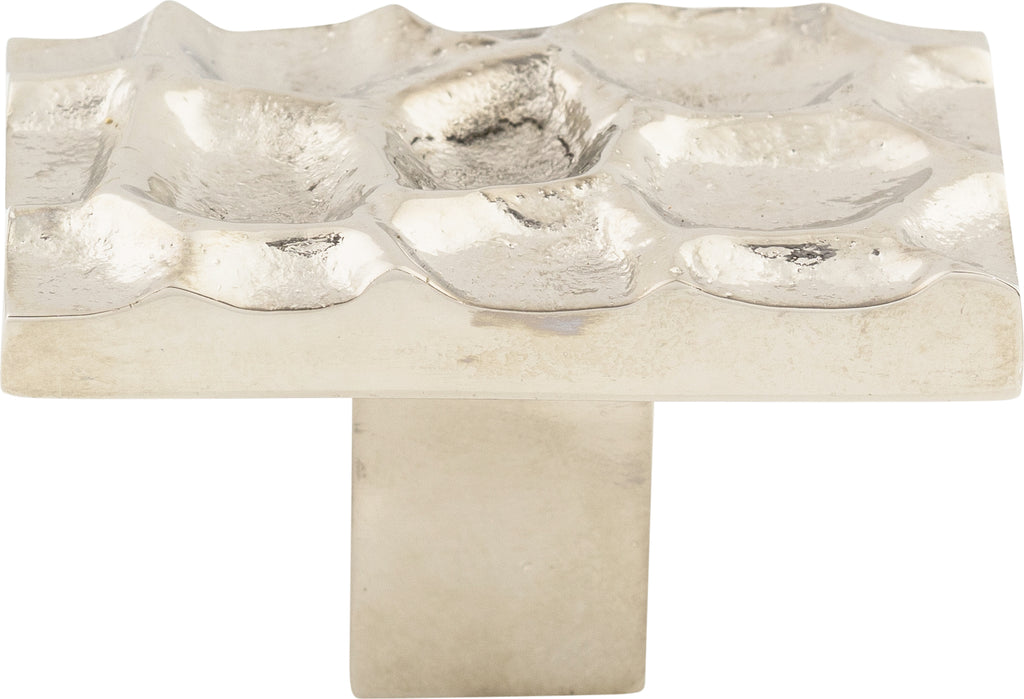 Top Knobs Cobblestone Series 1-7/8"L Rectangle Knob, Polished Nickel
