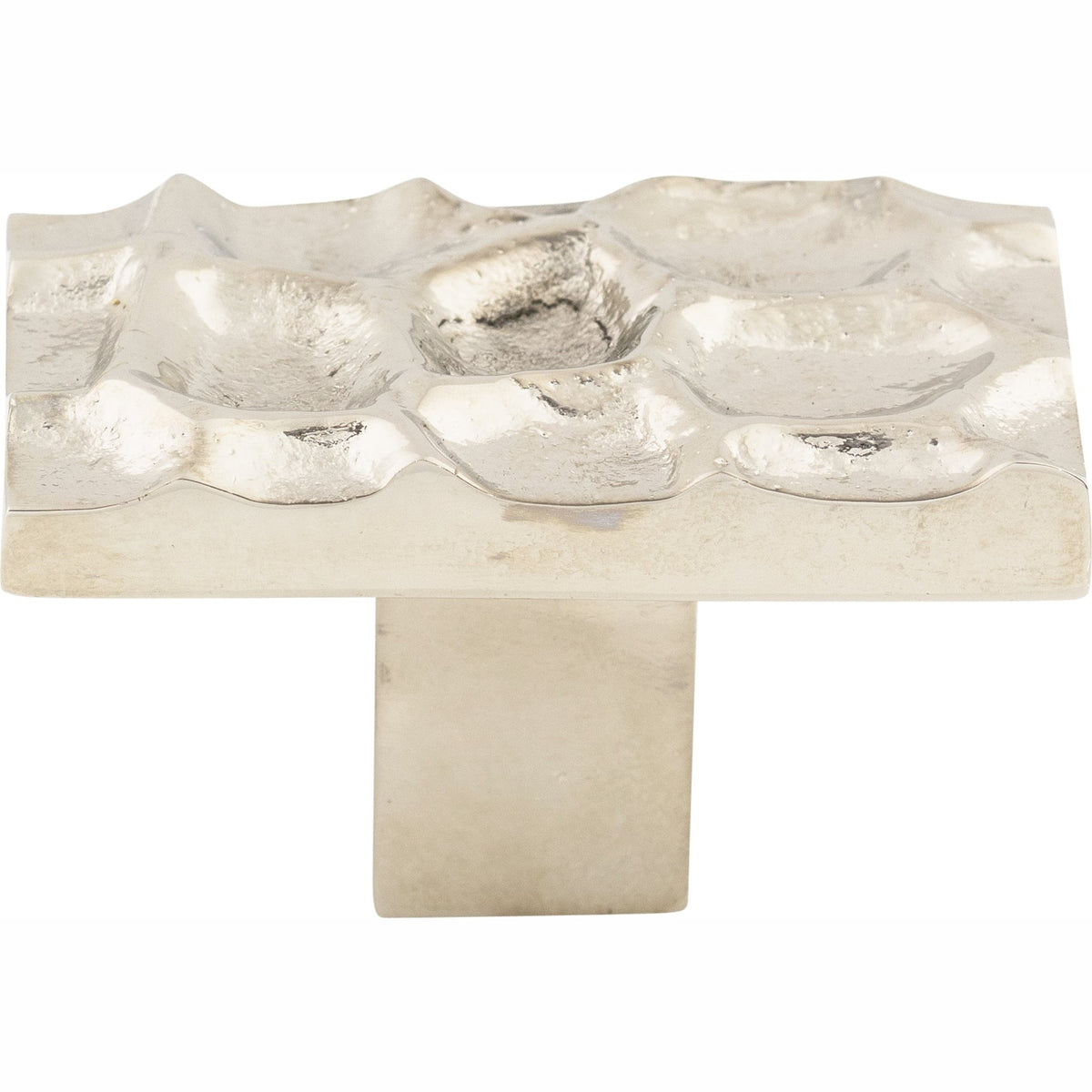 Top Knobs Cobblestone Series 1-7/8"L Rectangle Knob, Polished Nickel