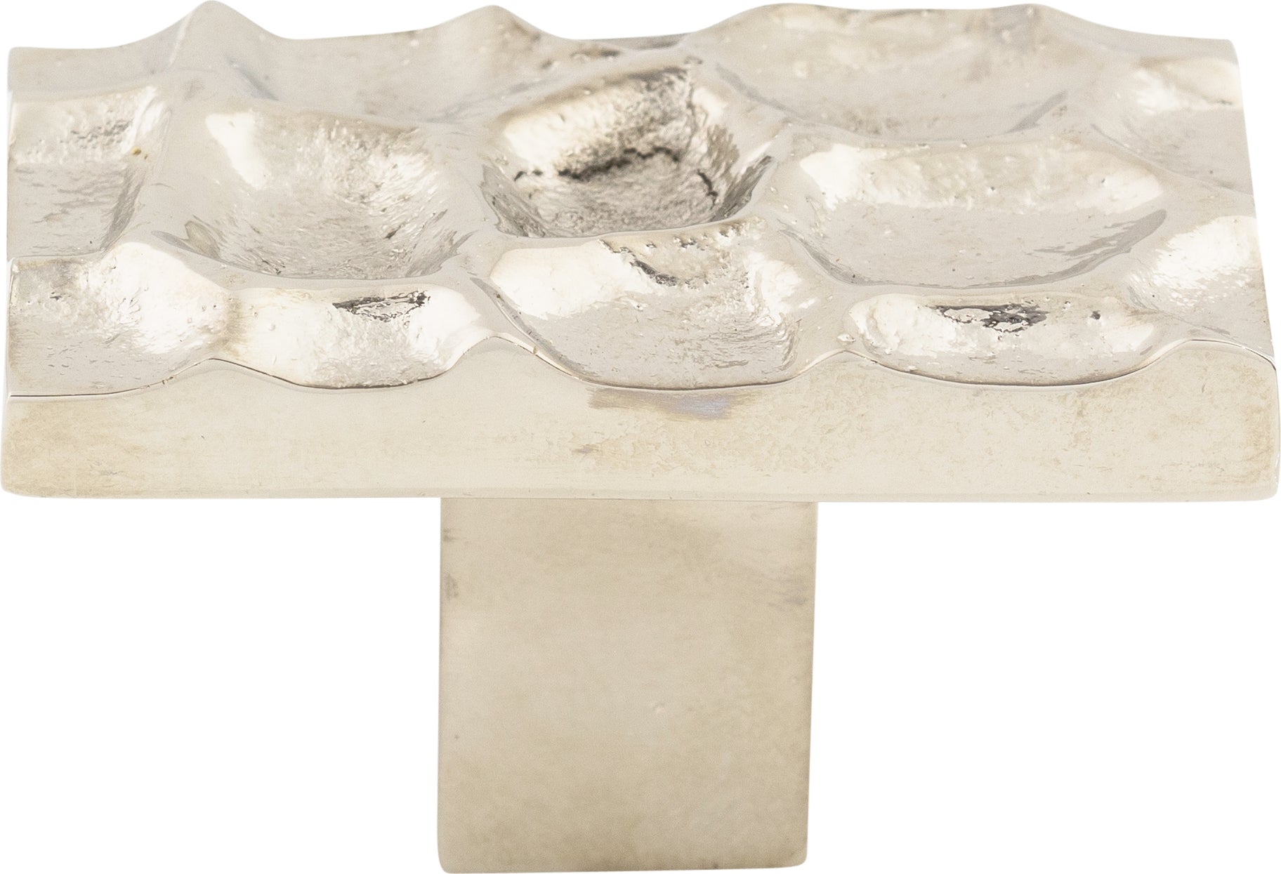 Top Knobs Cobblestone Series 1-7/8"L Rectangle Knob, Polished Nickel