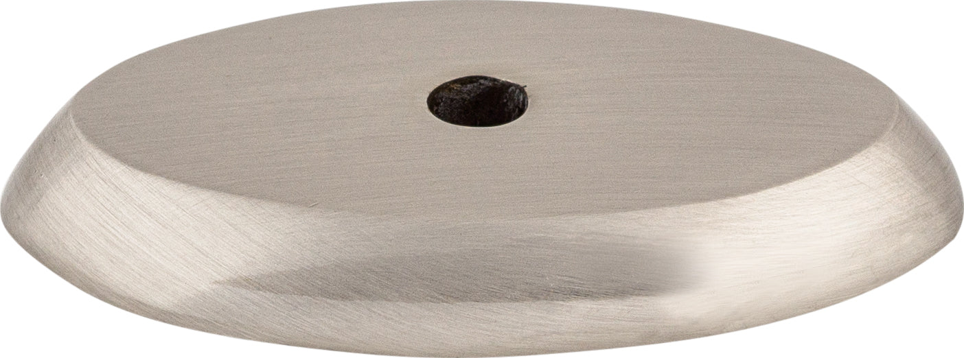Top Knobs Aspen II Backplate Series 1-1/2"L Oval, Brushed Satin Nickel