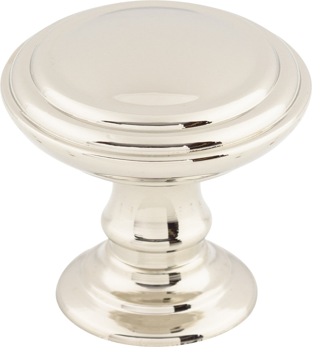 Top Knobs Reeded Series 1-1/2"L Knob, Polished Nickel