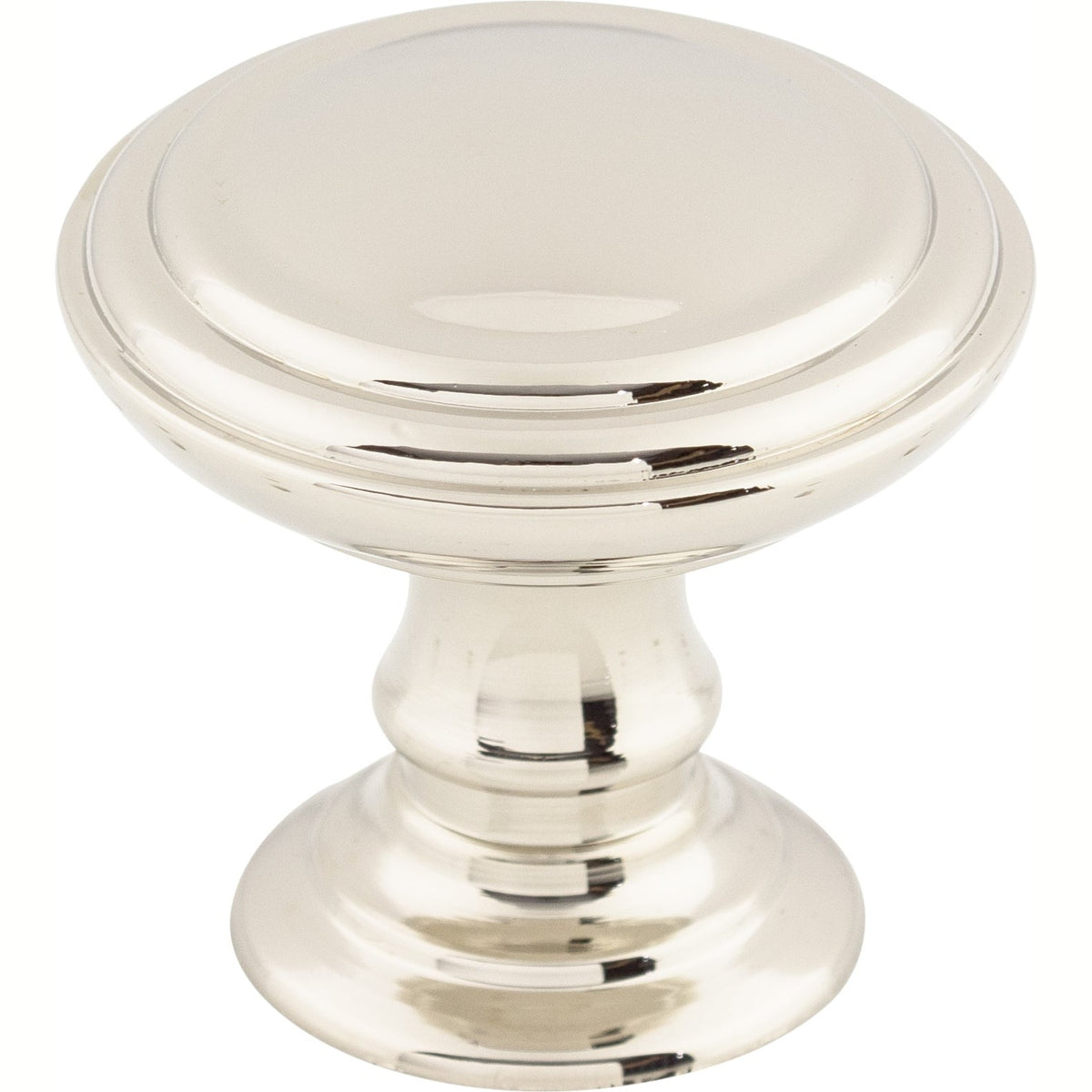 Top Knobs Reeded Series 1-1/2"L Knob, Polished Nickel