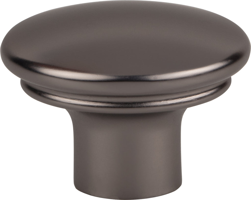 Top Knobs Julian Series 1-3/8"L Oval Knob, Ash Gray