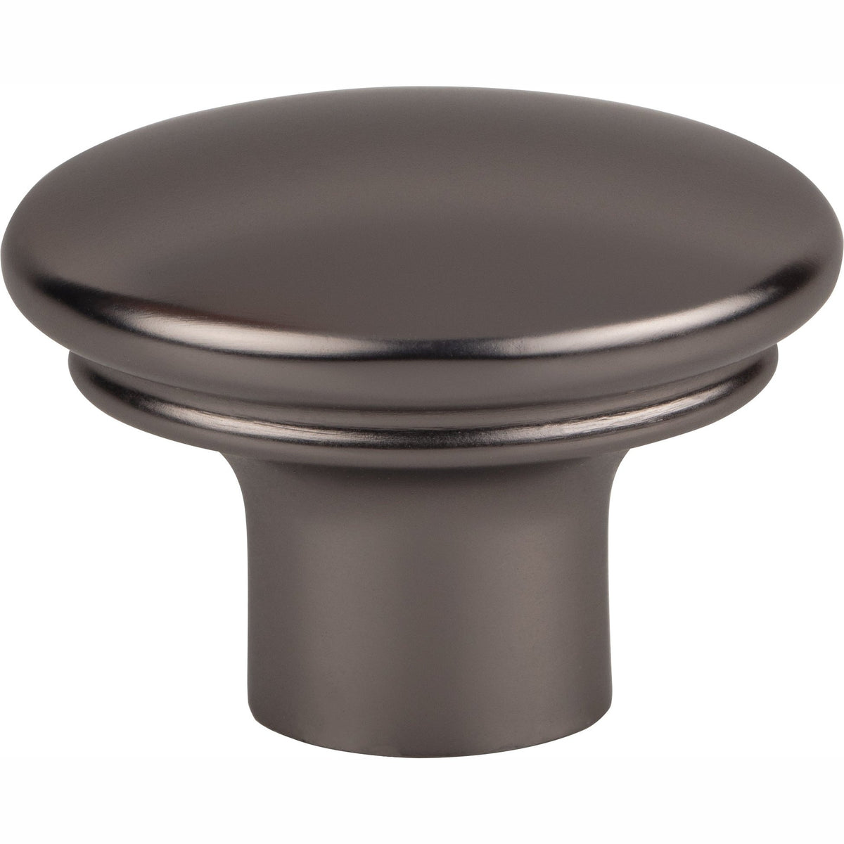Top Knobs Julian Series 1-3/8"L Oval Knob, Ash Gray