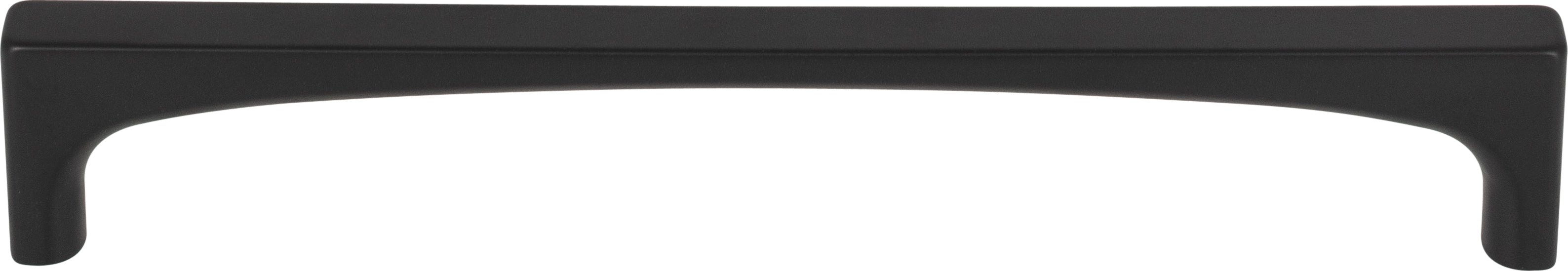 Top Knobs Riverside Series 6-5/16"(160mm) CC Pull, Flat Black