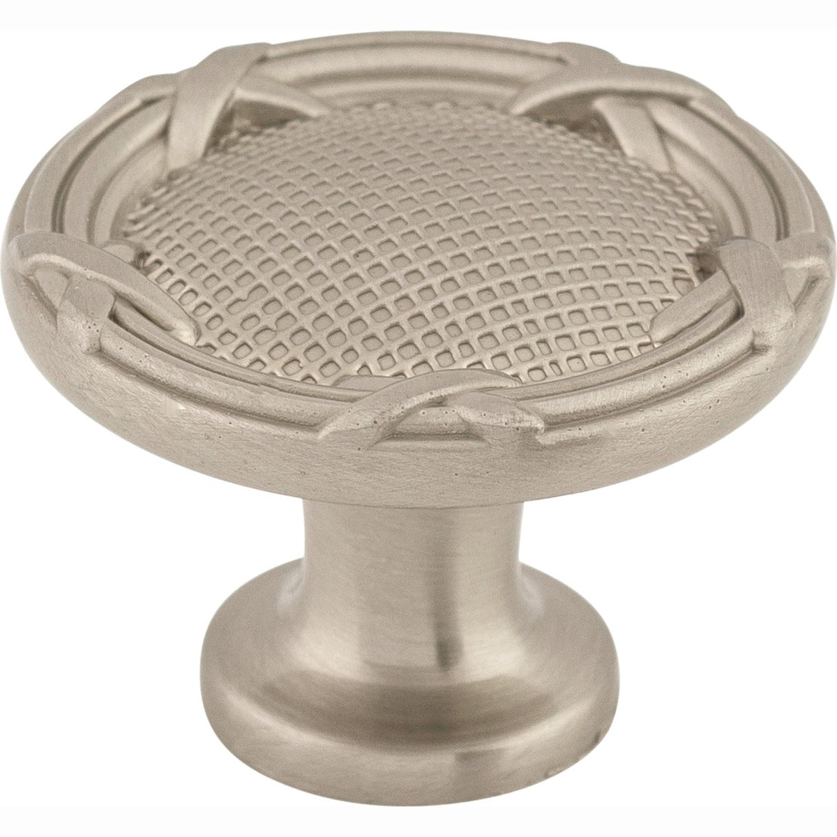 Top Knobs Ribbon & Reed Series 1-1/4"L Knob, Brushed Satin Nickel