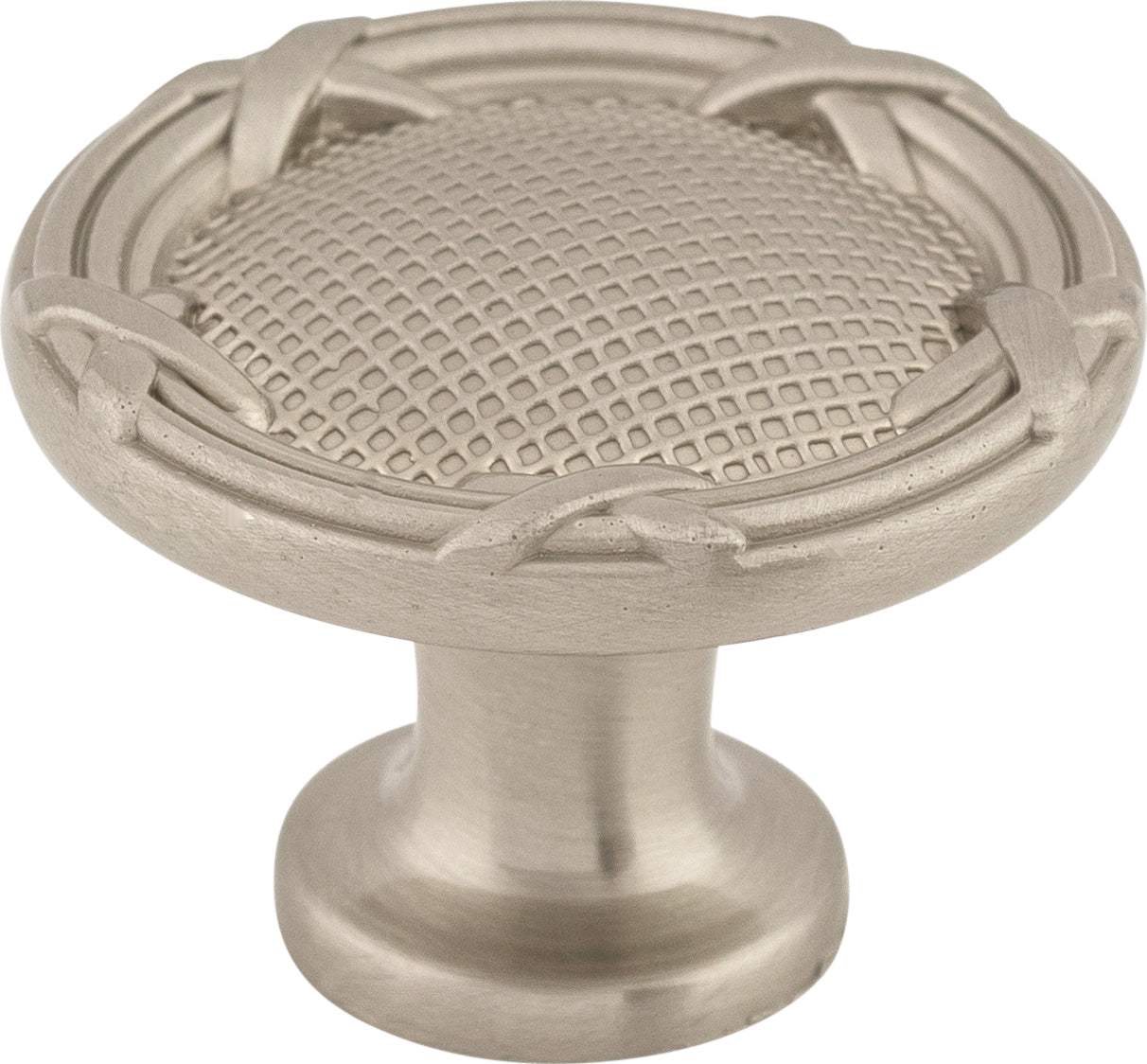Top Knobs Ribbon & Reed Series 1-1/4"L Knob, Brushed Satin Nickel