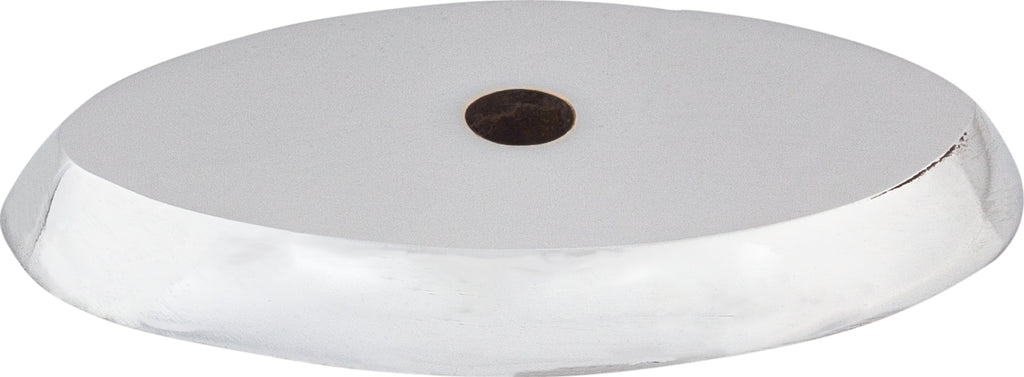 Top Knobs Aspen II Backplate Series 1-1/2"L Oval, Polished Chrome