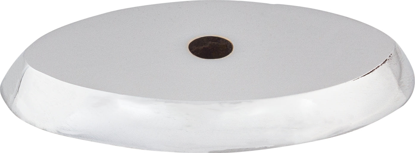 Top Knobs Aspen II Backplate Series 1-1/2"L Oval, Polished Chrome