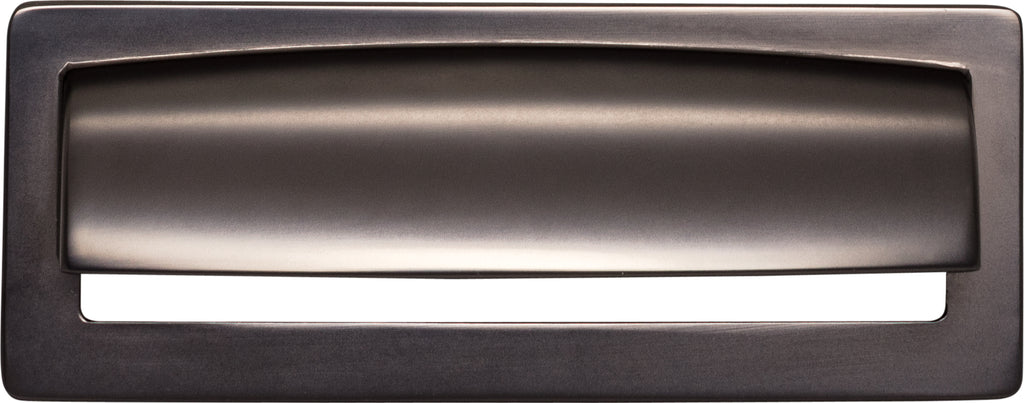 Top Knobs Hollin Series 3-3/4"(95mm) CC Cup Pull, Ash Gray