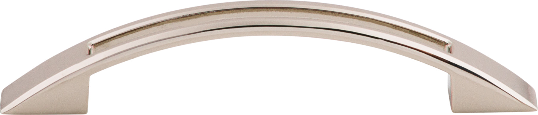 Top Knobs Tango Series 3-3/4"(95mm) CC Cut Out Pull, Polished Nickel