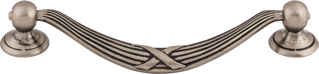 Top Knobs Ribbon & Reed Series 5-1/16"(128mm) CC Drop Pull, Pewter Antique