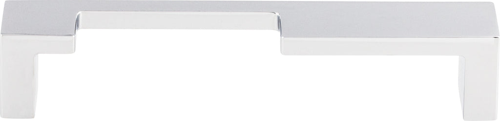 Top Knobs Modern Metro Series 5"(127mm) CC Notch Pull, Polished Chrome
