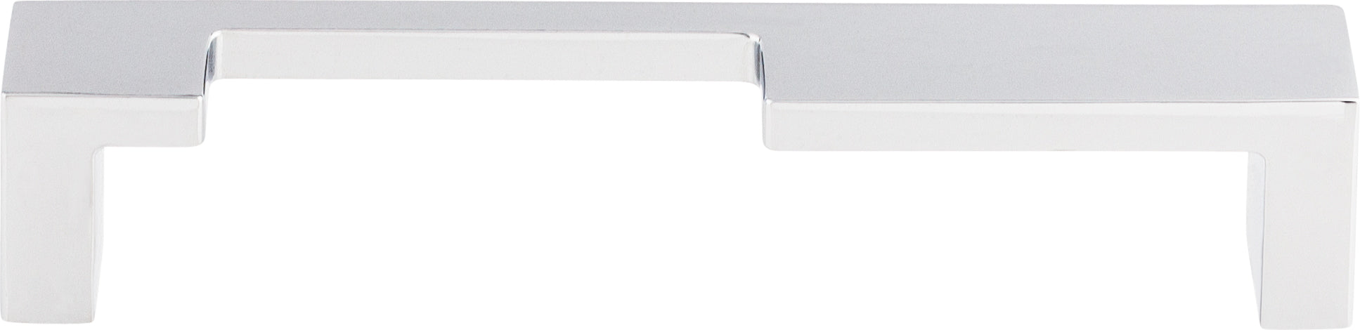 Top Knobs Modern Metro Series 5"(127mm) CC Notch Pull, Polished Chrome