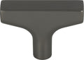 Top Knobs Riverside Series 1-7/8"L T-Knob, Ash Gray