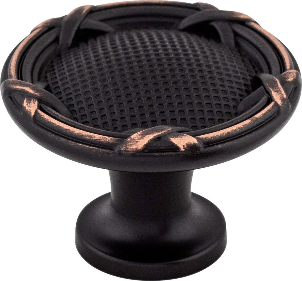 Top Knobs Ribbon & Reed Series 1-1/4"L Knob, Tuscan Bronze