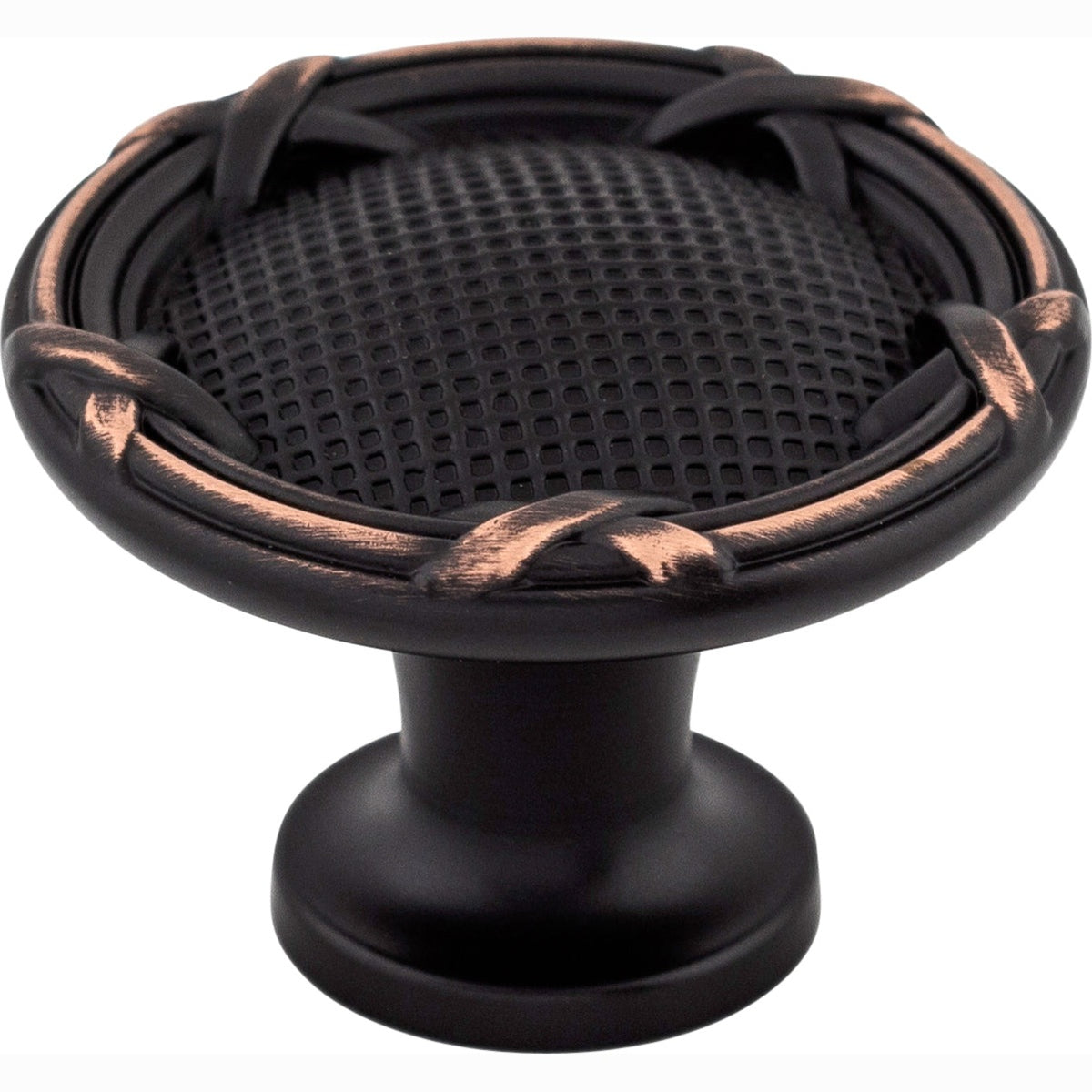 Top Knobs Ribbon & Reed Series 1-1/4"L Knob, Tuscan Bronze