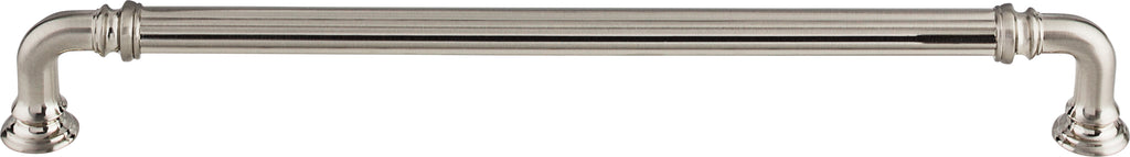 Top Knobs Reeded Series 9"(229mm) CC Pull, Brushed Satin Nickel