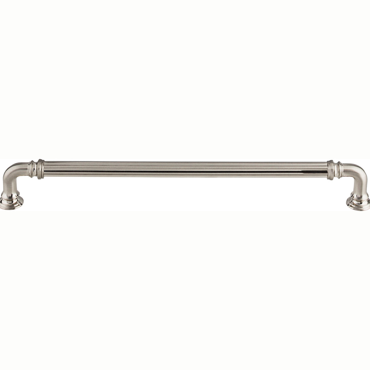 Top Knobs Reeded Series 9"(229mm) CC Pull, Brushed Satin Nickel