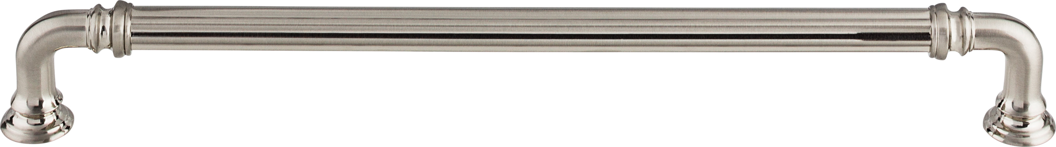 Top Knobs Reeded Series 9"(229mm) CC Pull, Brushed Satin Nickel