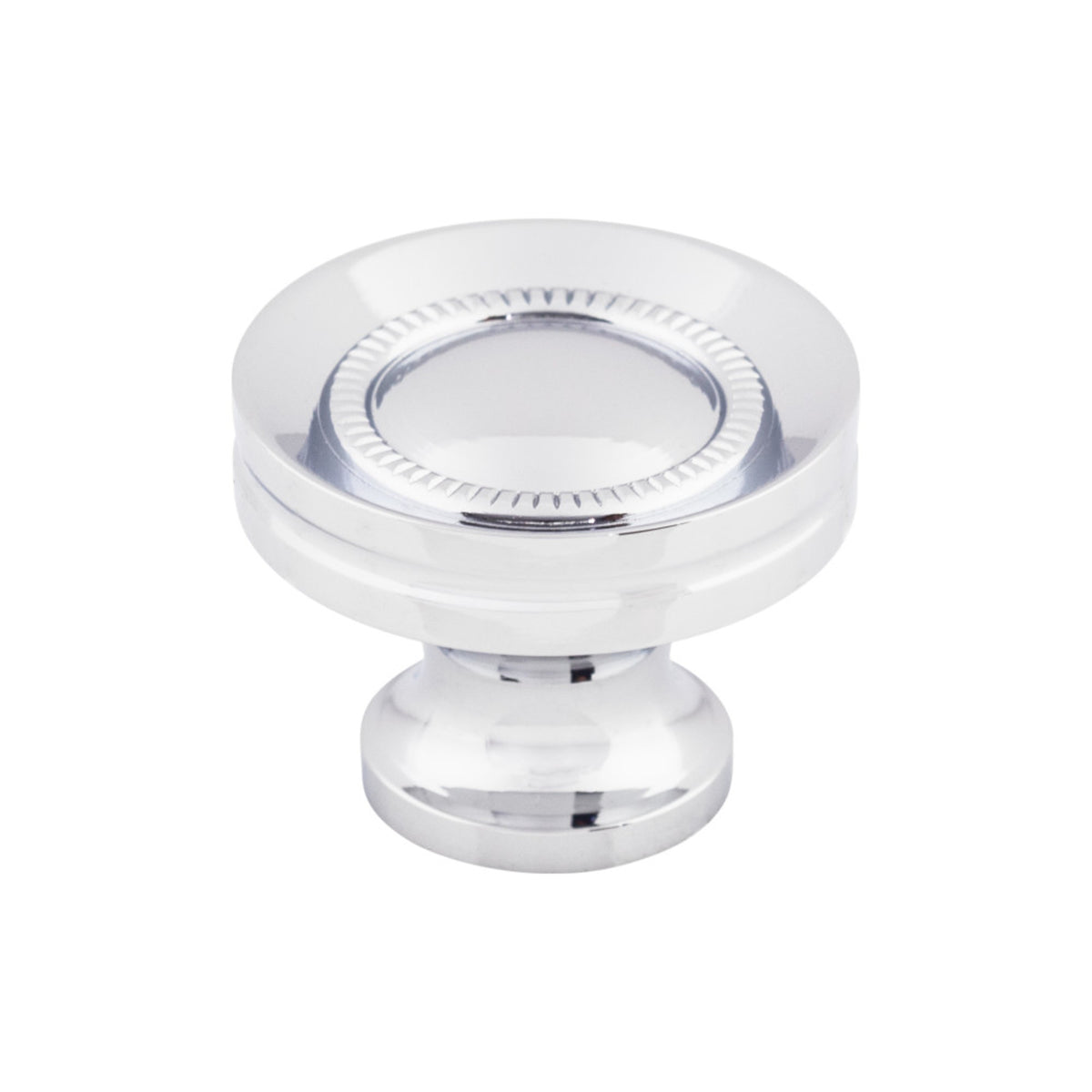 Button Faced 1 1/4" Diameter Round Knob