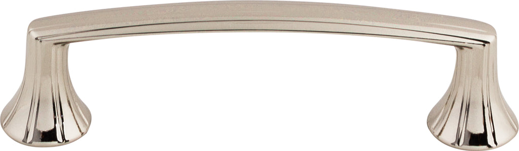 Top Knobs Rue Series 3-3/4"(95mm) CC Pull, Polished Nickel