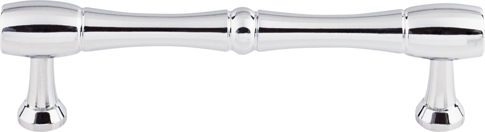 Top Knobs Nouveau Bamboo Series 3-3/4"(95mm) CC Pull, Polished Chrome