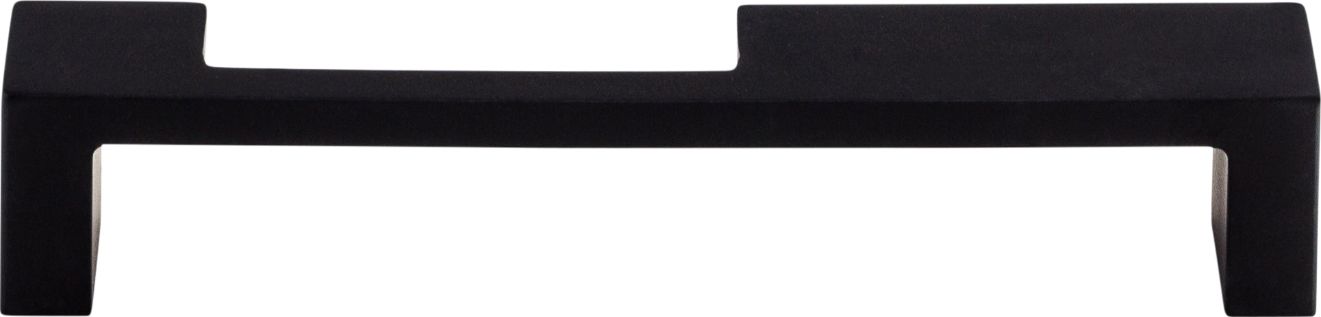 Top Knobs Modern Metro Series 5"(127mm) CC Notch Pull, Flat Black