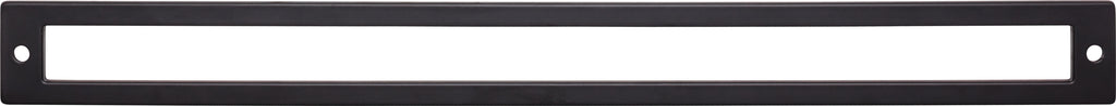Top Knobs Hollin Series 12"(304mm) CC Backplate, Flat Black