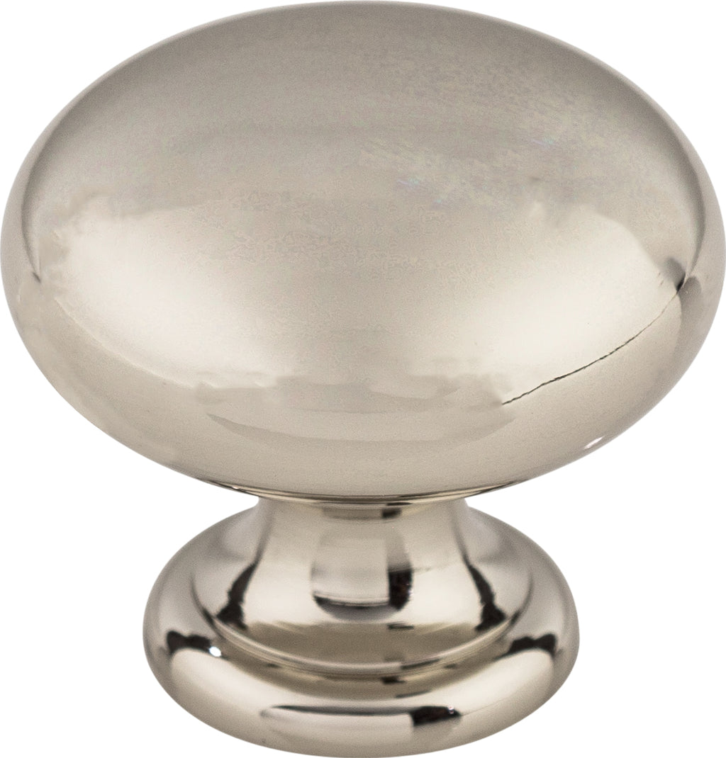 Top Knobs Mushroom Series 1-1/4"L Knob, Polished Nickel