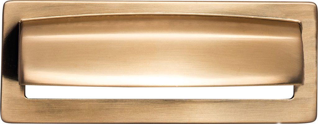 Top Knobs Hollin Series 3-3/4"(95mm) CC Cup Pull, Honey Bronze