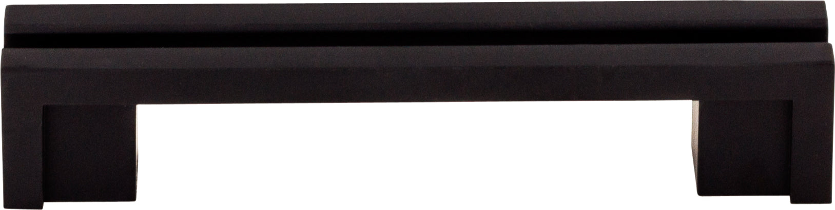 Top Knobs Flat Rail Series 3-1/2"(89mm) CC Pull, Flat Black