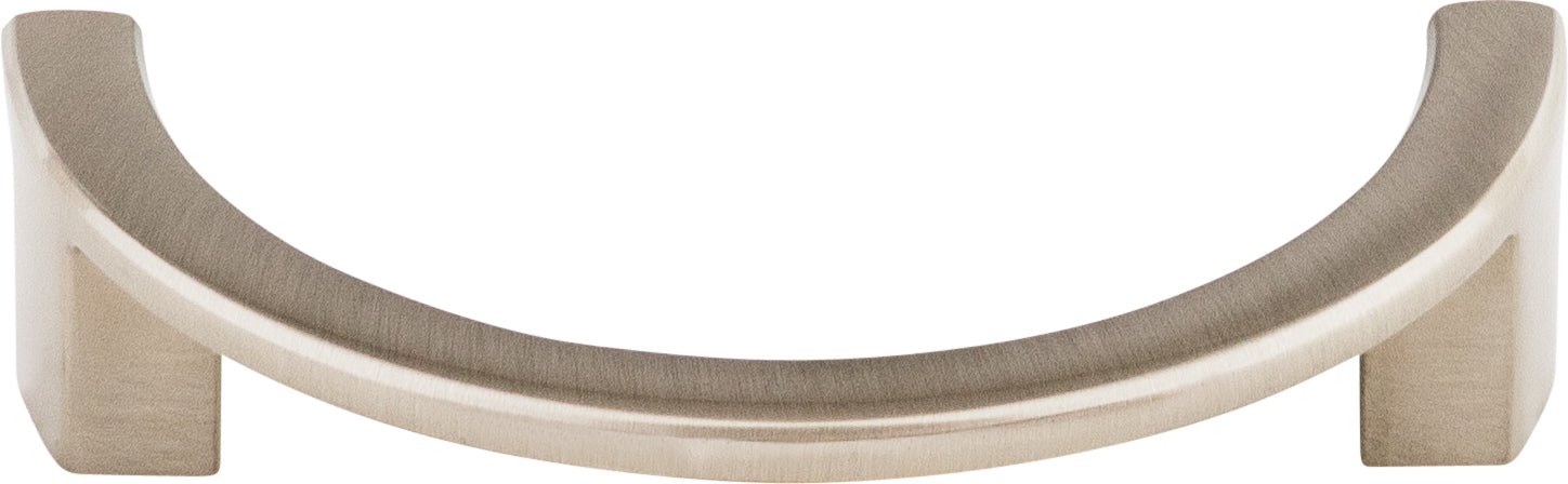 Top Knobs Half Circle Series 3-1/2"(89mm) CC Pull, Brushed Satin Nickel