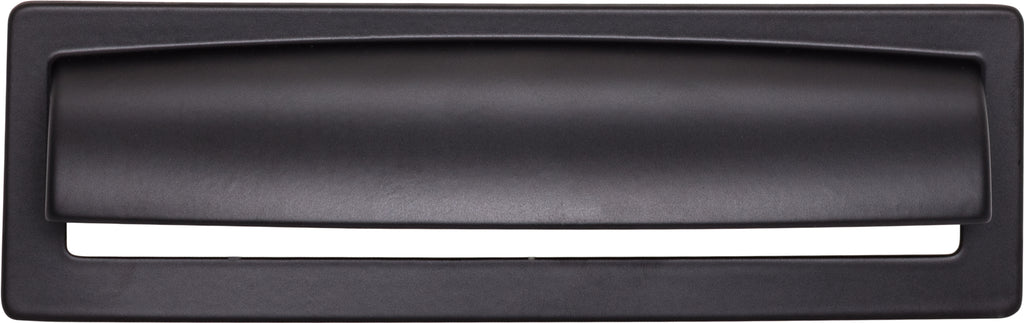 Top Knobs Hollin Series 5-1/16"(128mm) CC Cup Pull, Flat Black