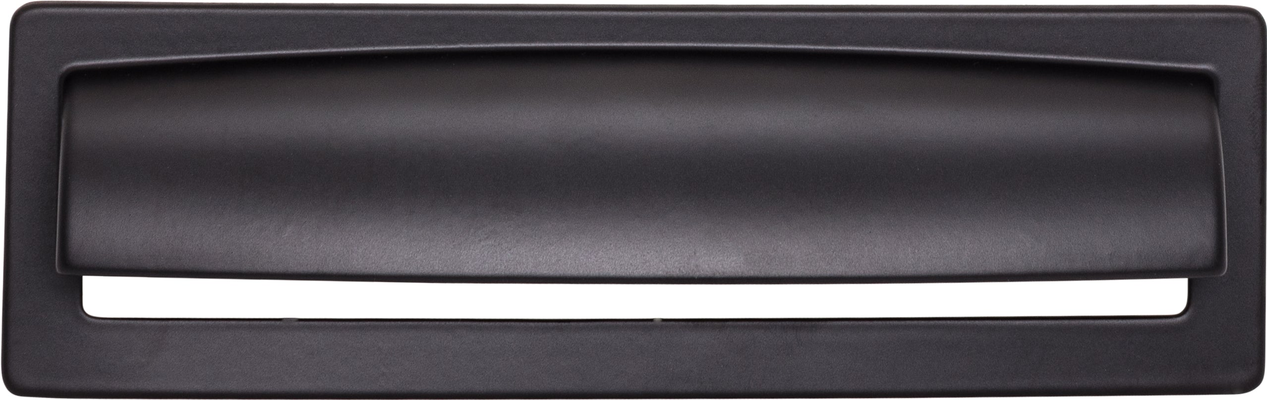 Top Knobs Hollin Series 5-1/16"(128mm) CC Cup Pull, Flat Black