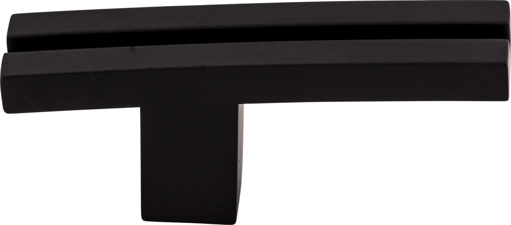 Top Knobs Inset Rail Series 2-5/8"L Knob, Flat Black