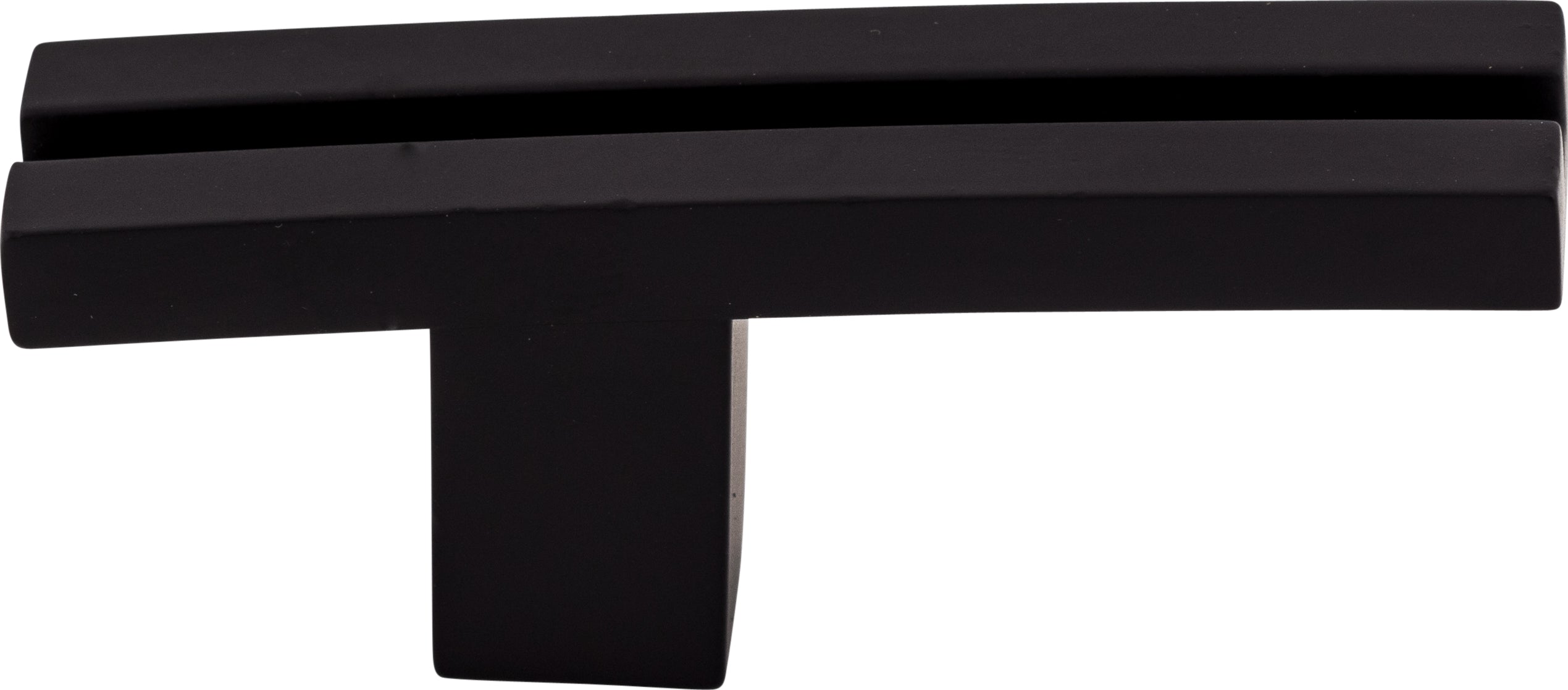 Top Knobs Inset Rail Series 2-5/8"L Knob, Flat Black