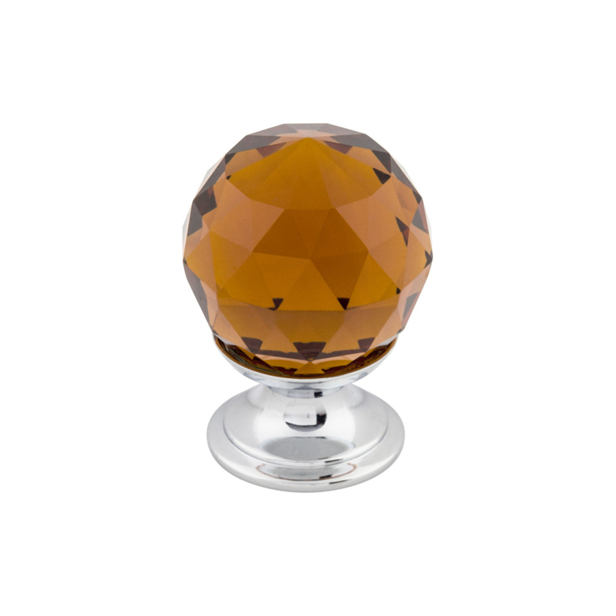 Wine Crystal 1 1/8" Diameter Round Knob