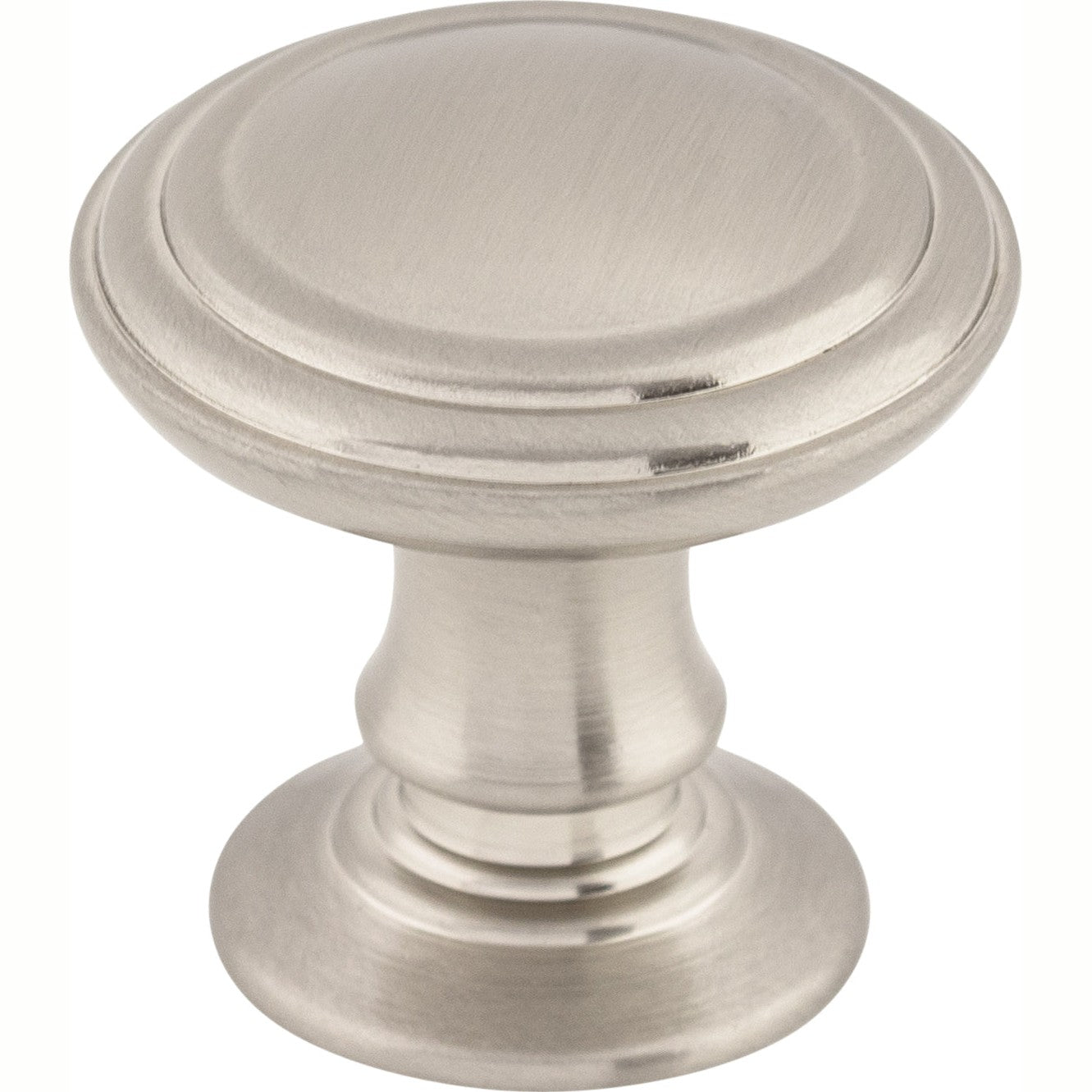 Top Knobs Reeded Series 1-1/4"L Knob, Brushed Satin Nickel