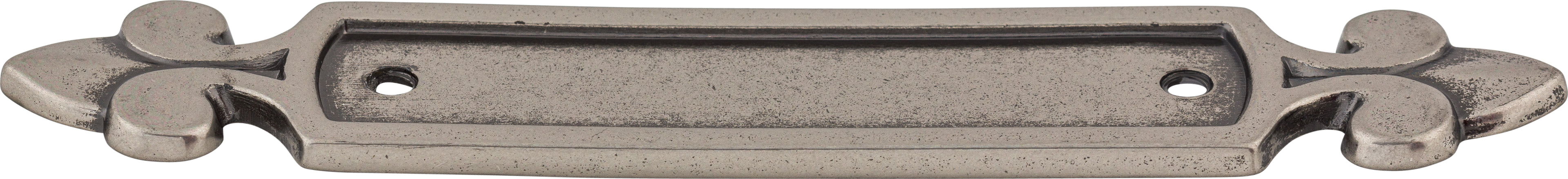 Top Knobs Dover Series 2-1/2"(64mm) CC Backplate, Pewter Antique