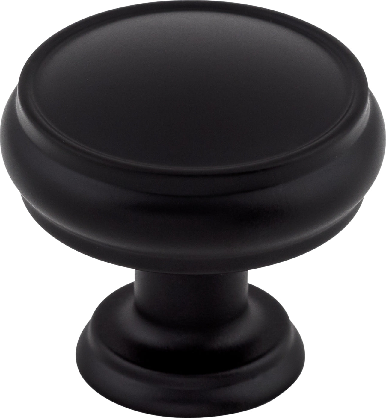 Top Knobs Eden Series 1-3/8"L Knob, Flat Black